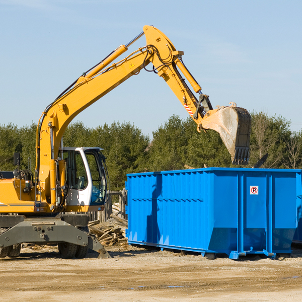 are there any restrictions on where a residential dumpster can be placed in Millbrook